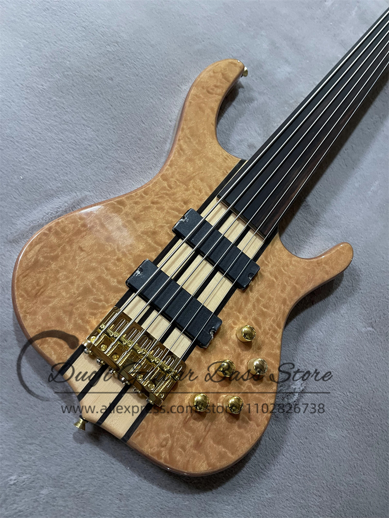 6 Strings bass guitar Fretless - Bass Guitar Fretless review and price