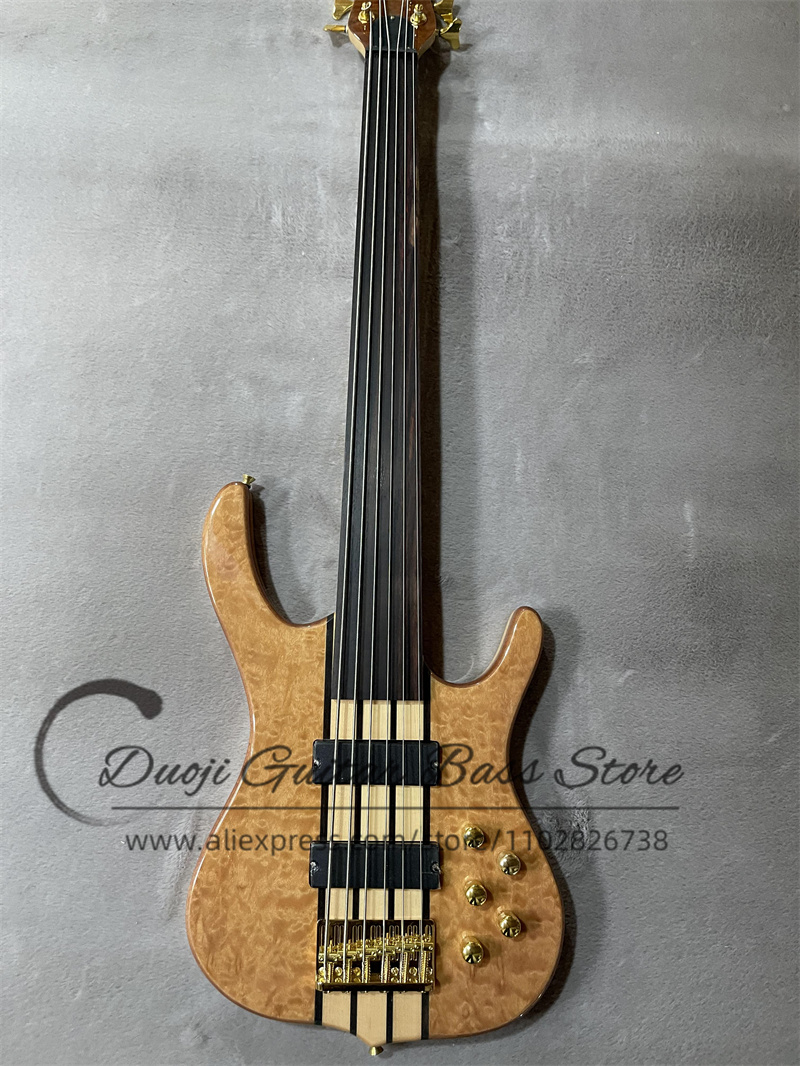 6 Strings bass guitar Fretless - Bass Guitar Fretless review and price