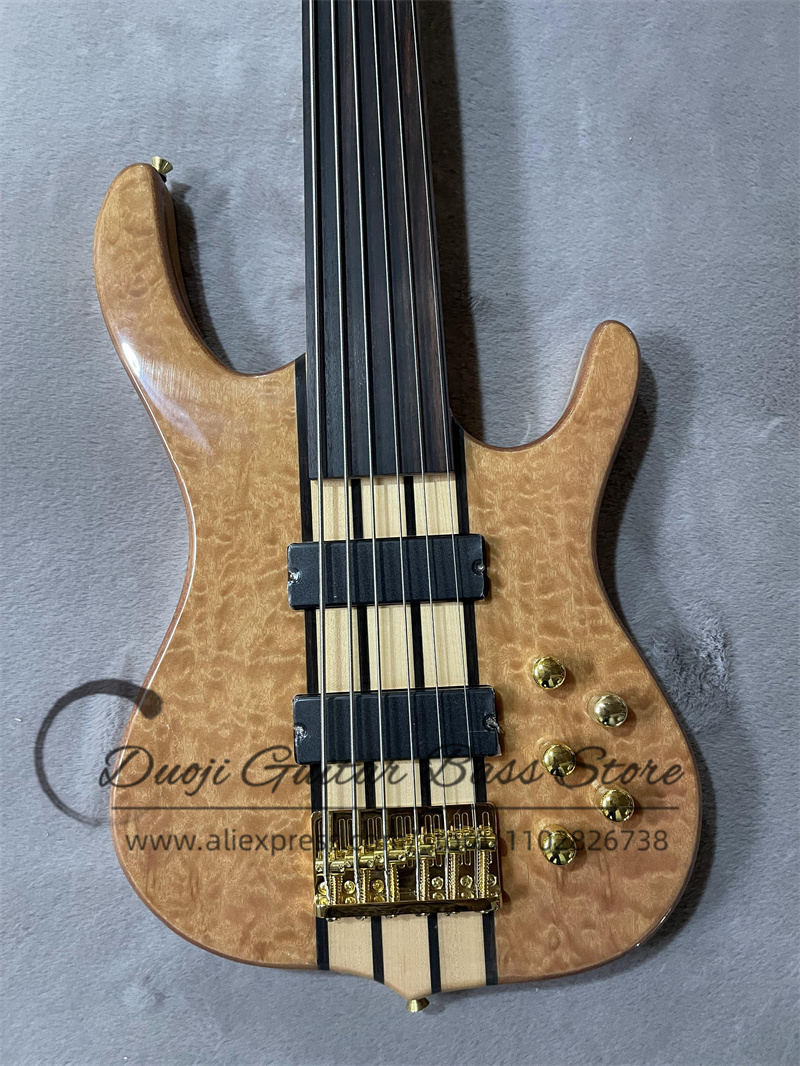 6 Strings bass guitar Fretless - Bass Guitar Fretless review and price