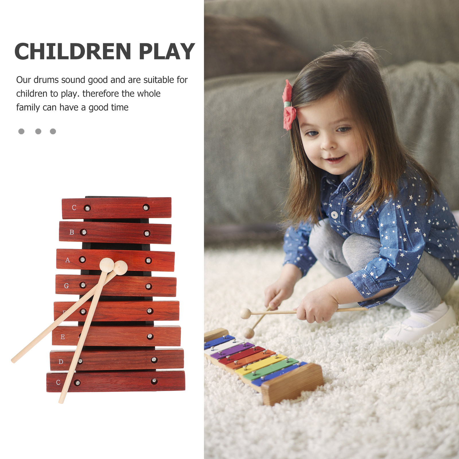Wooden Xylophone 8 Note for Ch - Musical Instrument Xylophone review and price