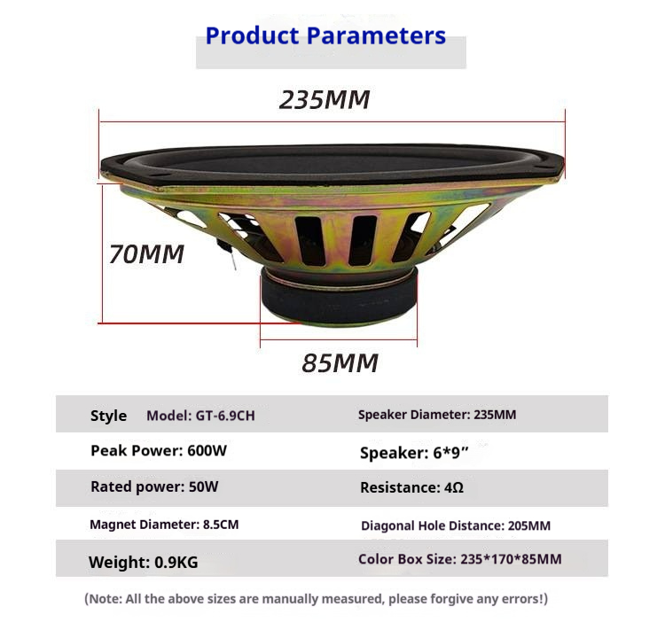 1PC 6x9 Inch Car Coaxial Speak - Musical Instrument Trumpet review and price