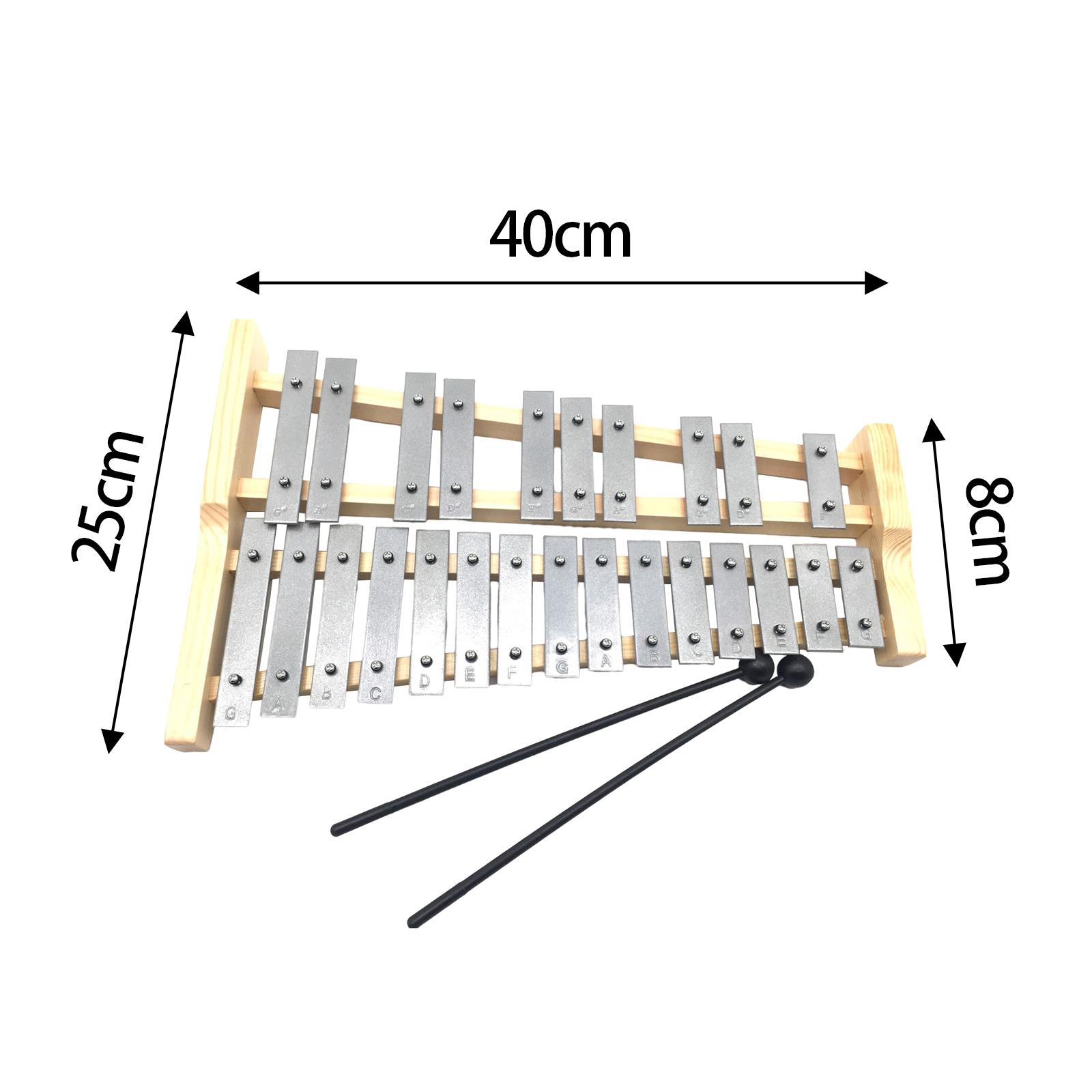 25 Notes Metal Keys Xylophone  - Musical Instrument Xylophone review and price