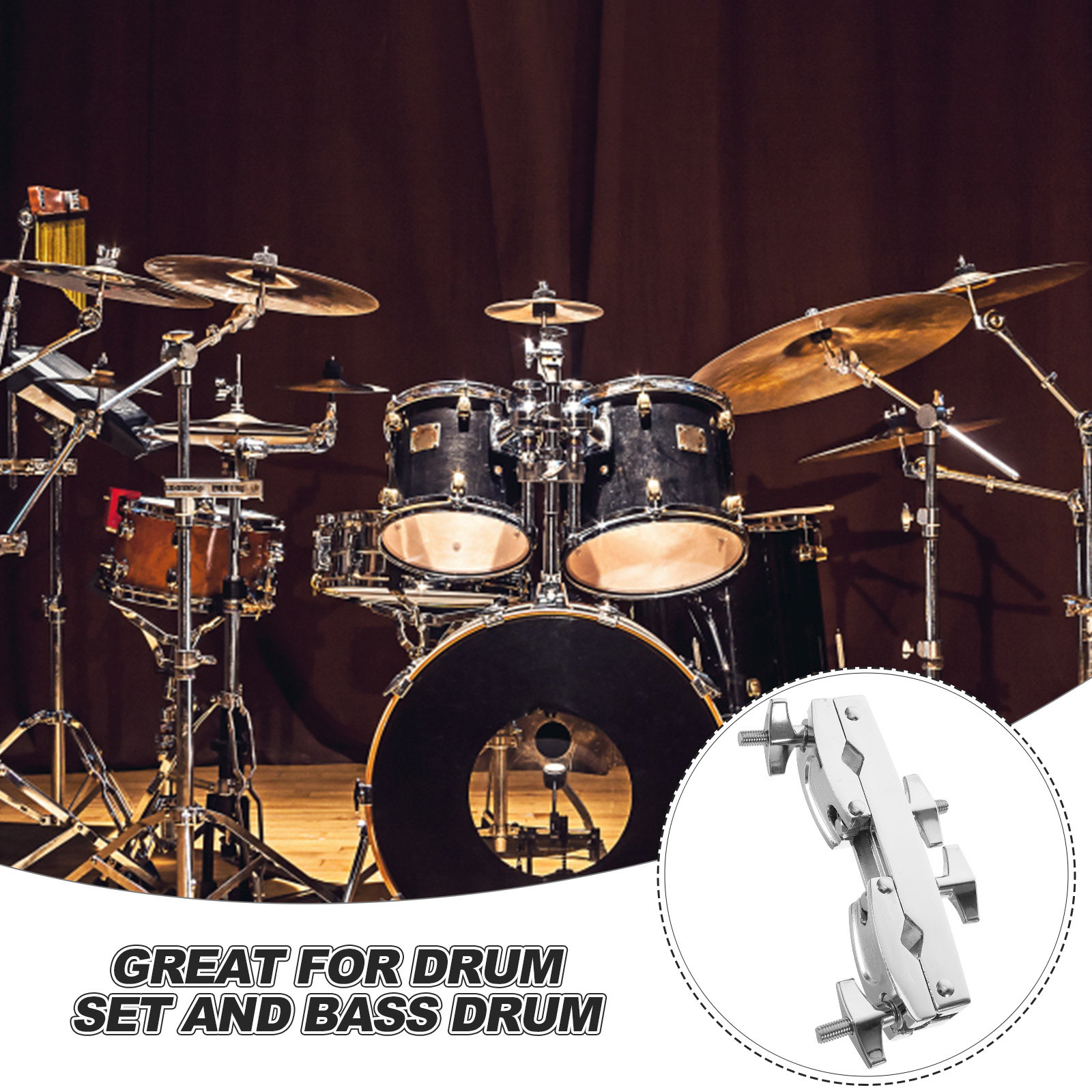 Drum Set Cowbell Holder Premiu - Musical Instrument Bass review and price