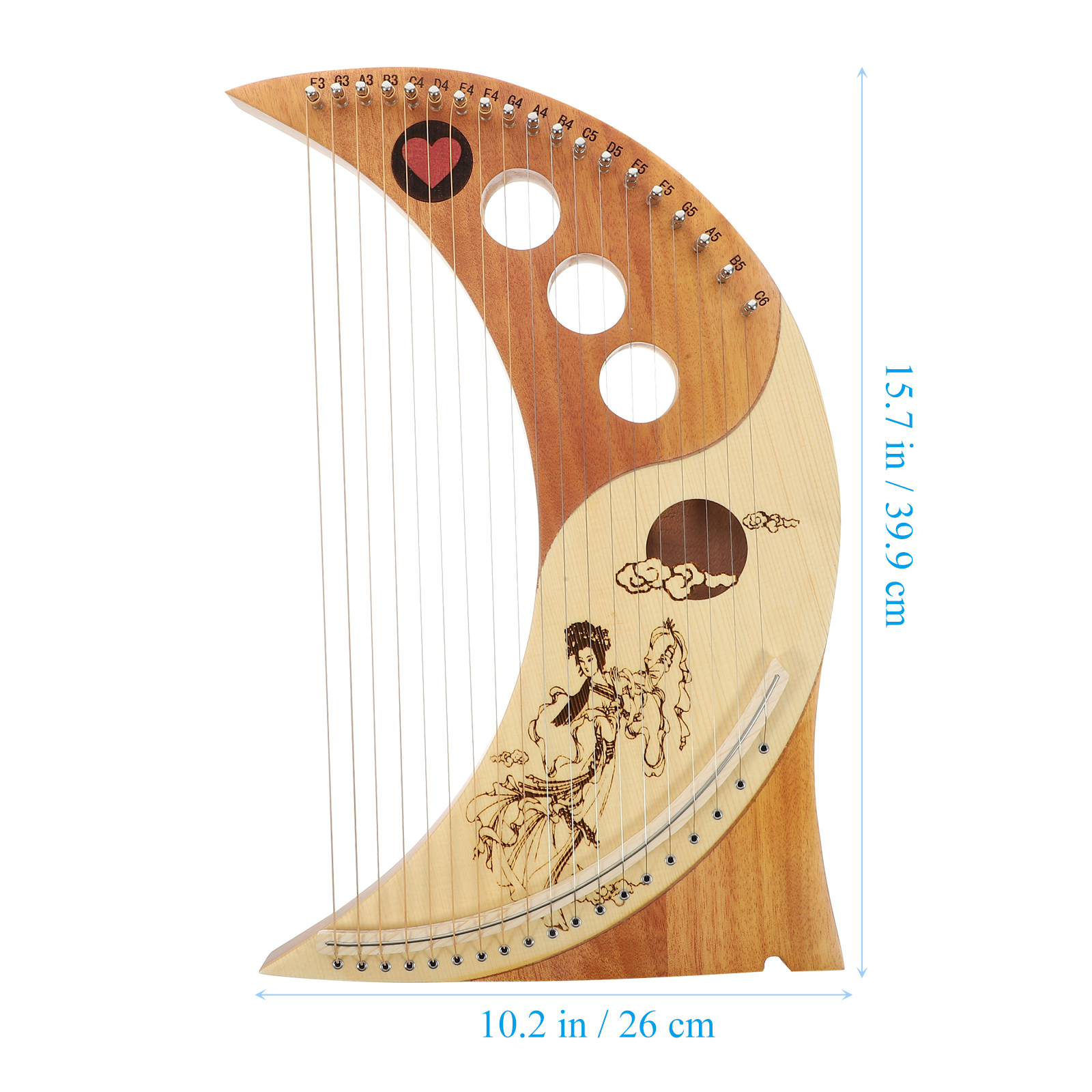 1Set Ancient Style Lyre Harp 1 - Musical Instrument Ancient review and price